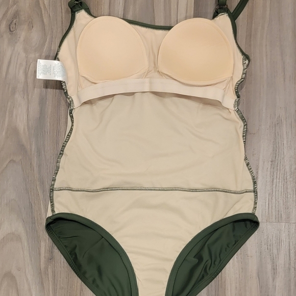 Strappy Olive Green 1Pc Swimsuit - Picture 8 of 8